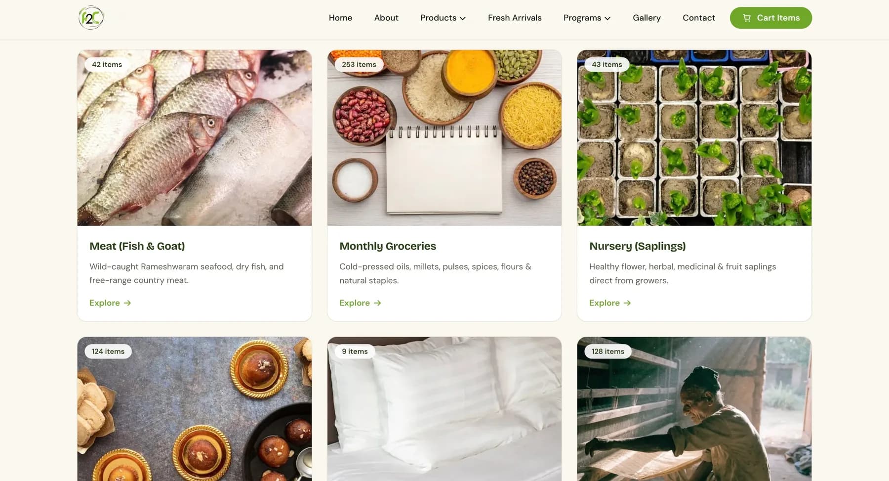 Farm 2 Community website, screen 2 of 7
